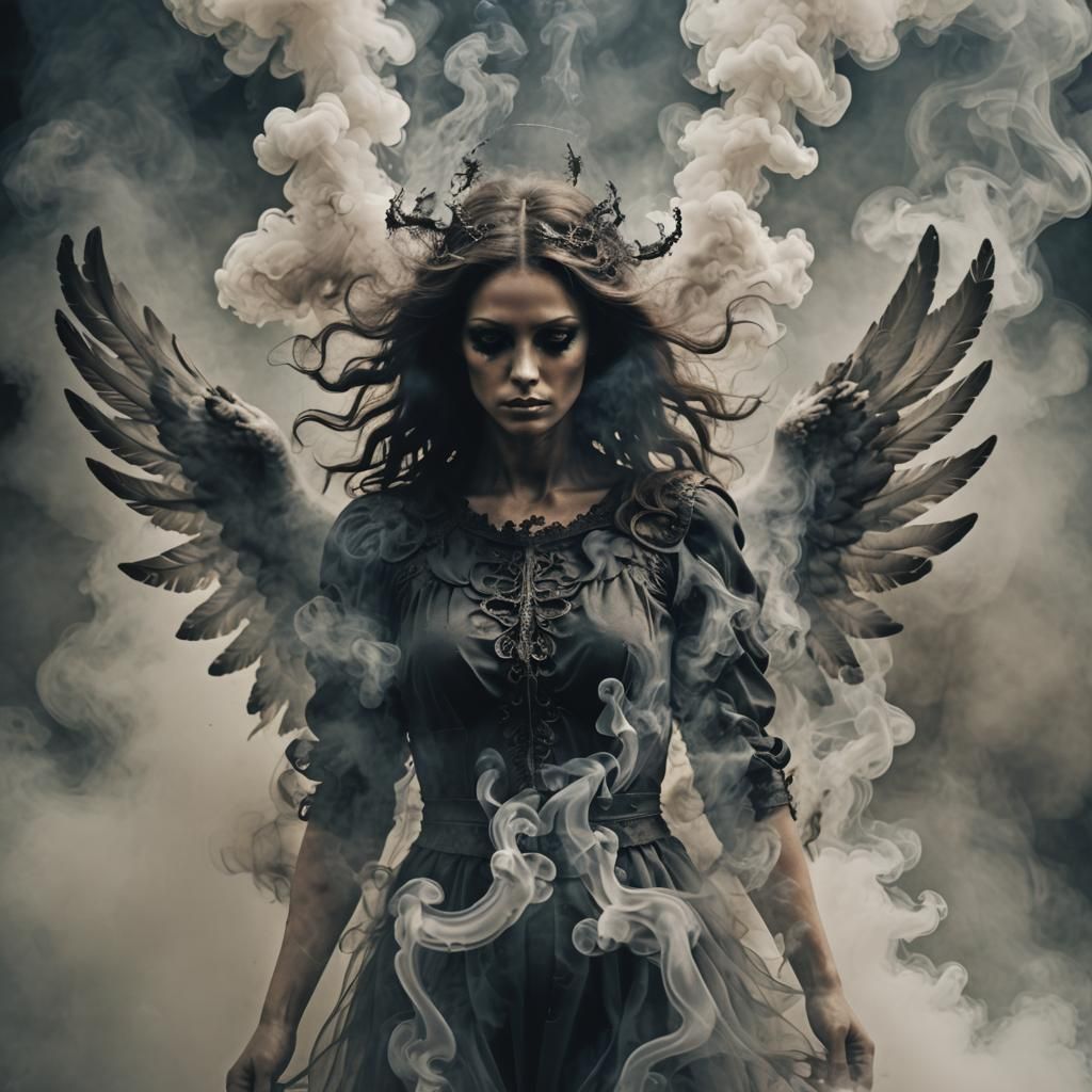 dark angel smoking hot