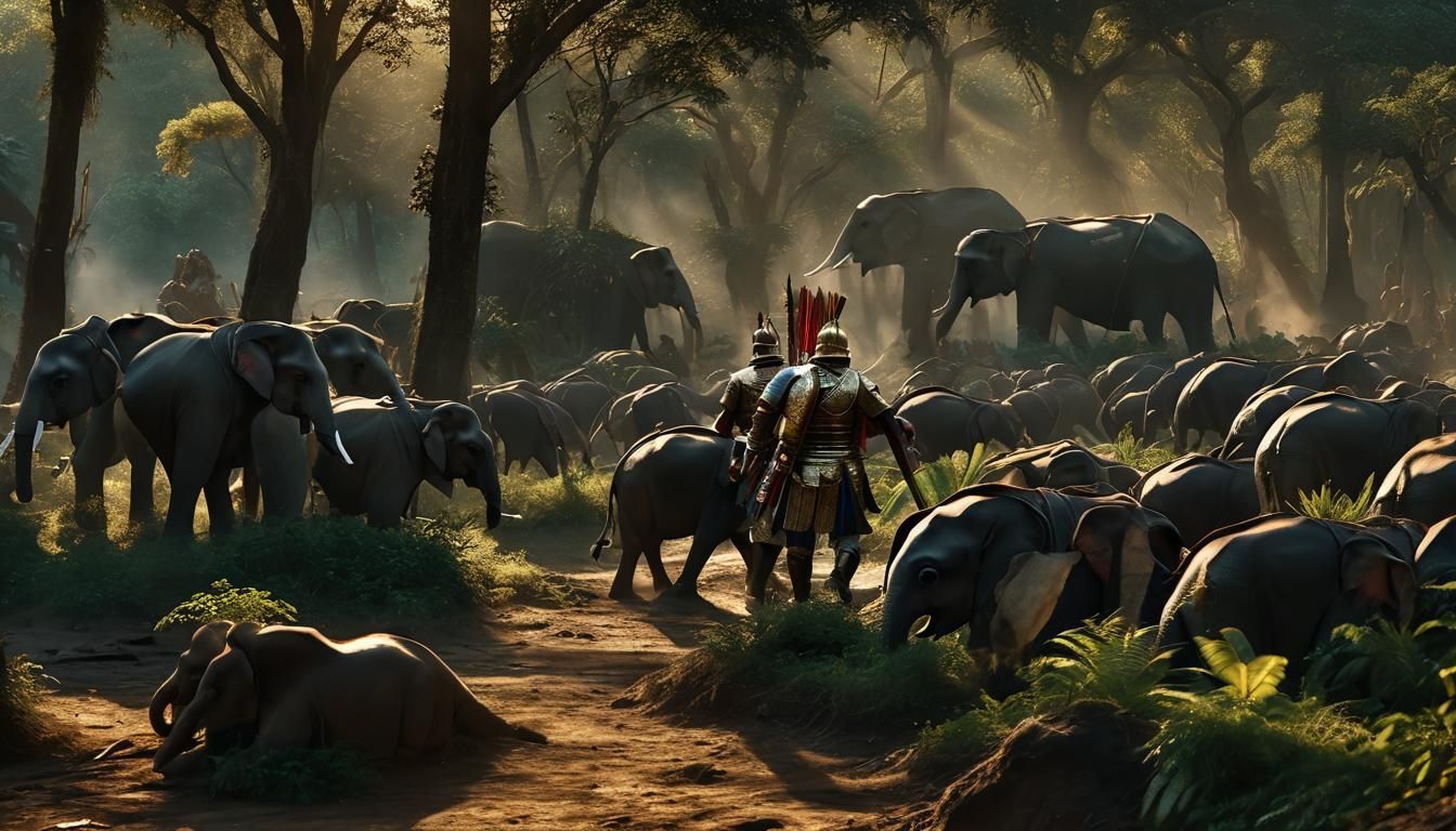 Epic Battle in Tropical Forest: Alexander vs. India