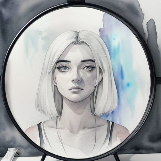 Haunting Hatred Reflected in Watercolor