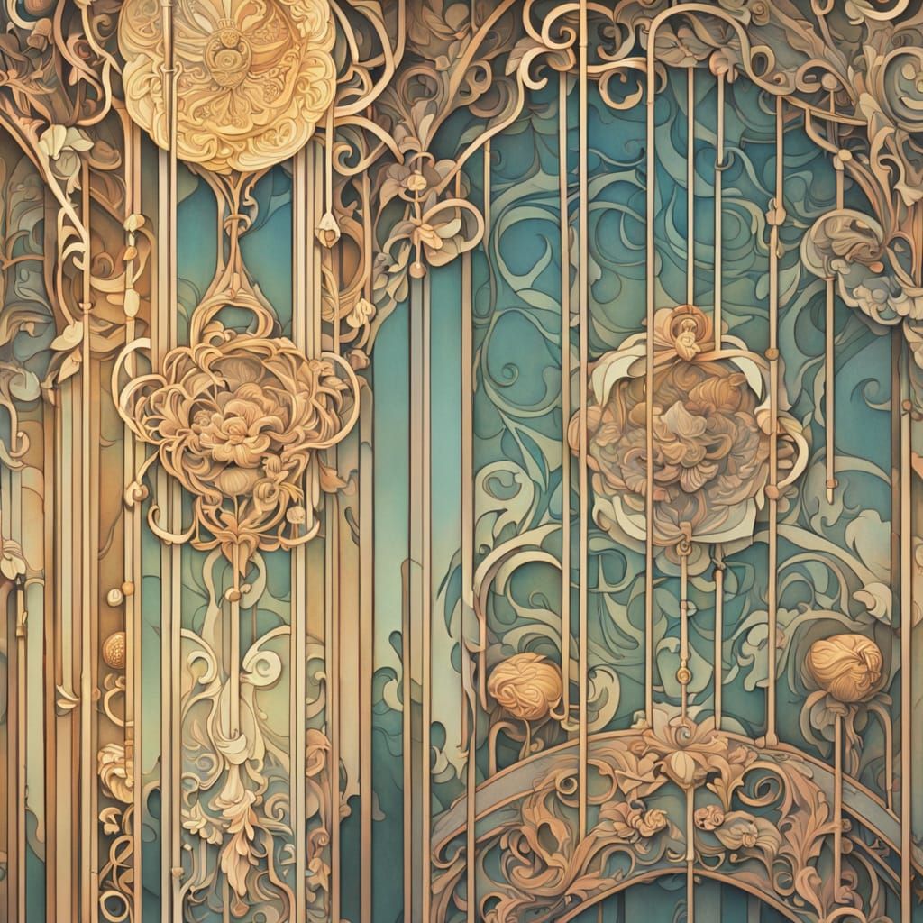 Art Nouveau Wind Chimes at Spirit Shrine