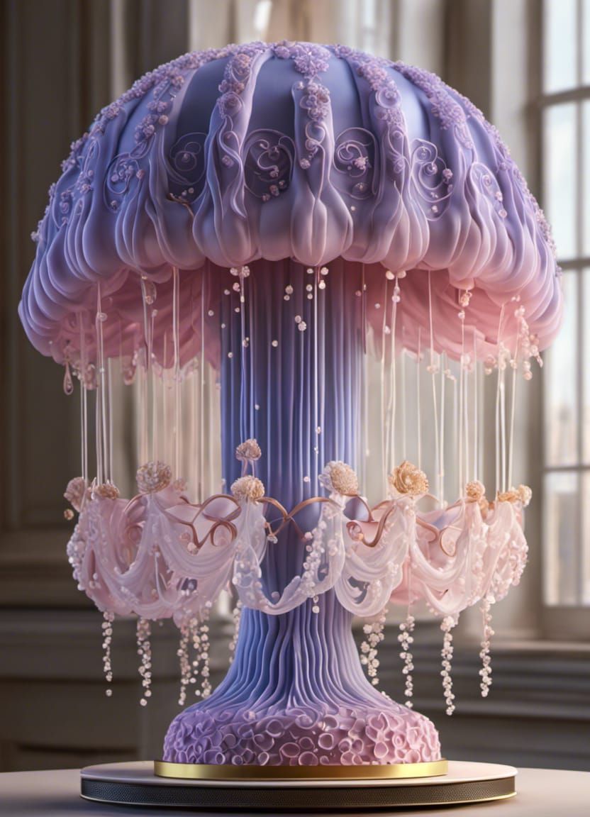 Delicate Jellyfish Wedding Cake