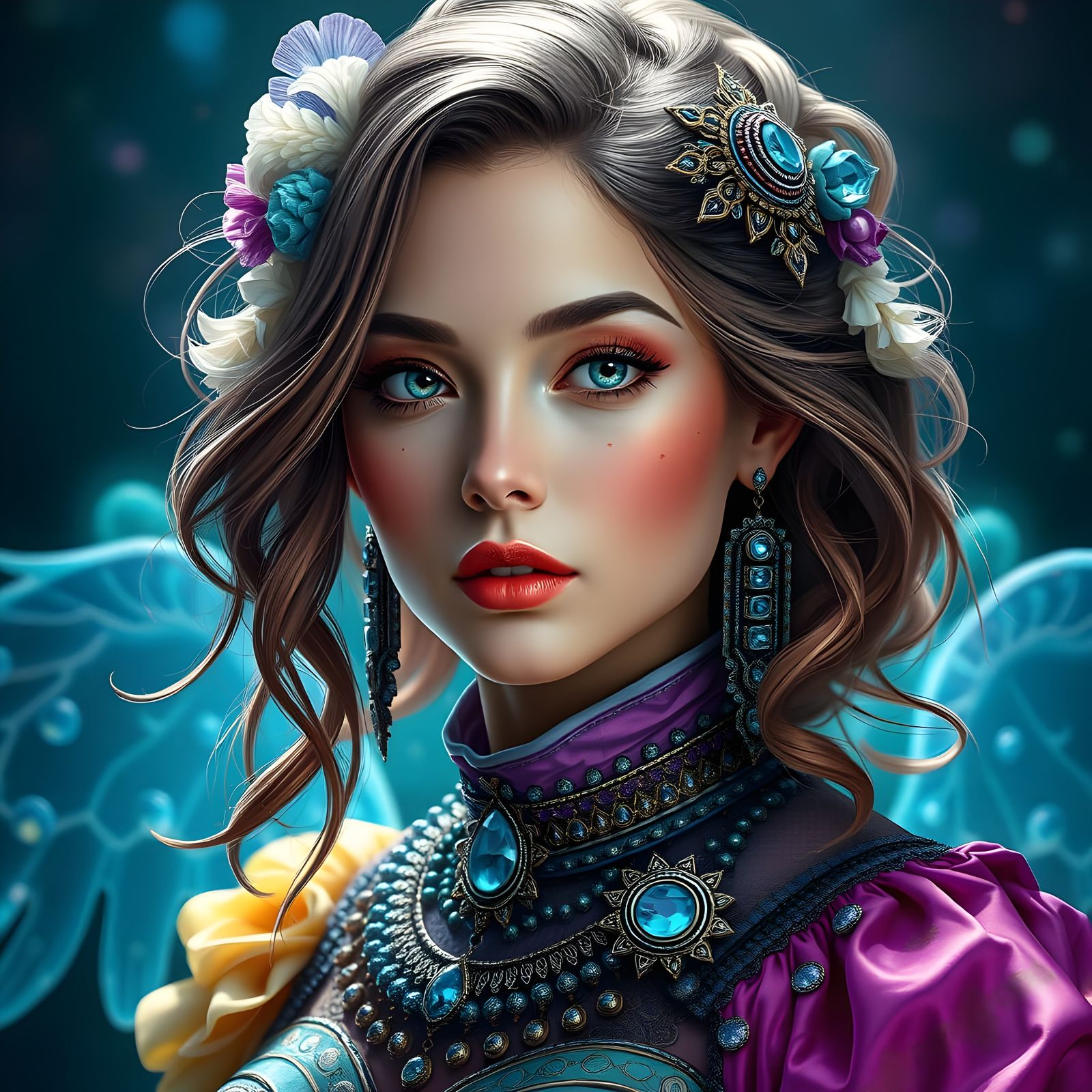 Ethereal Fantasy Portrait in Hyper-Realistic Style