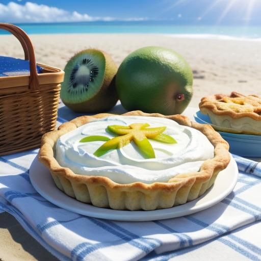 kiwi pie at a beach picnic