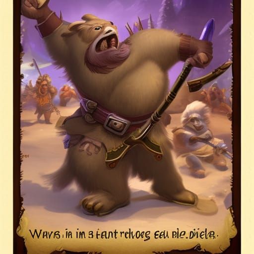 Bugbear Bard in Lively Tavern Scene