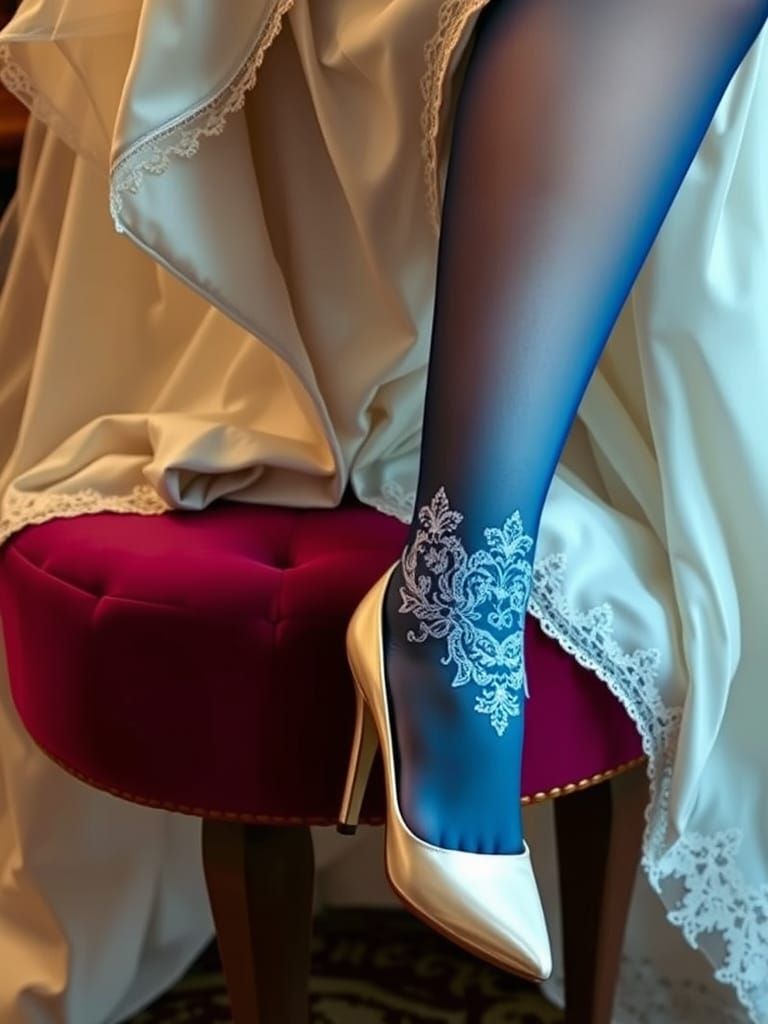 Bride's Leg in Art Nouveau Style