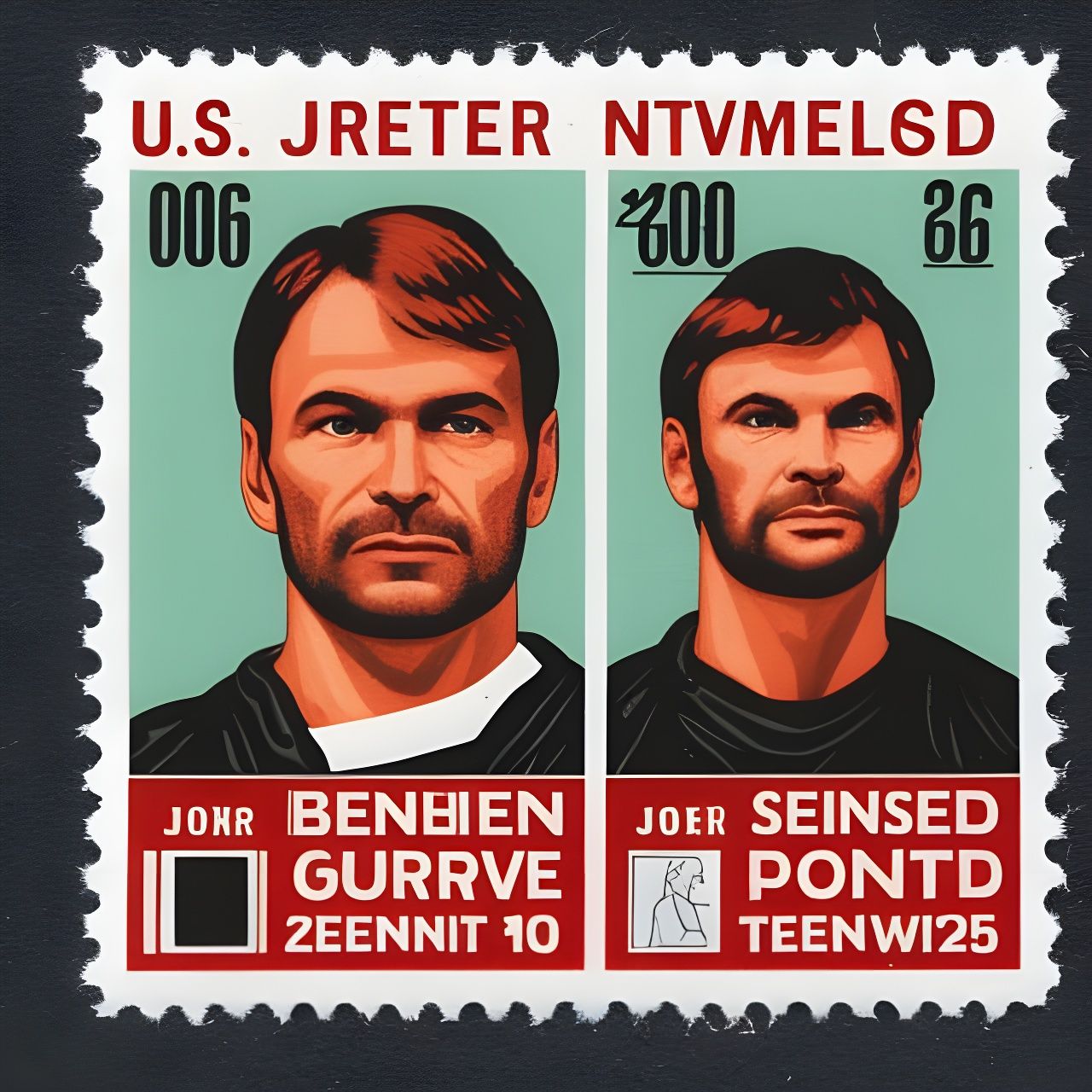 Jeffrey Dahmer Postage Stamp: Serial Killers Series
