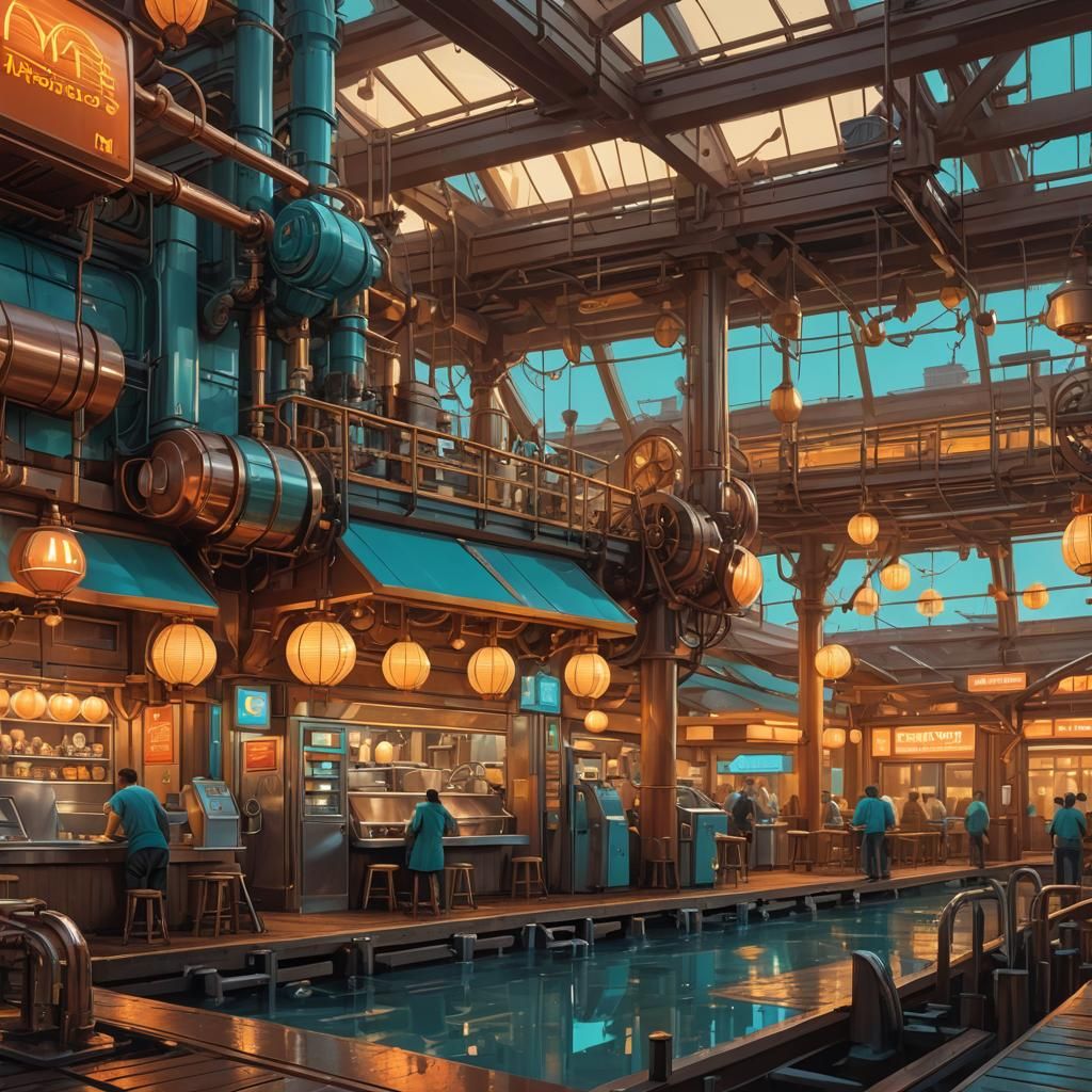 Water-Powered McDonald's: Fantasy Concept Art