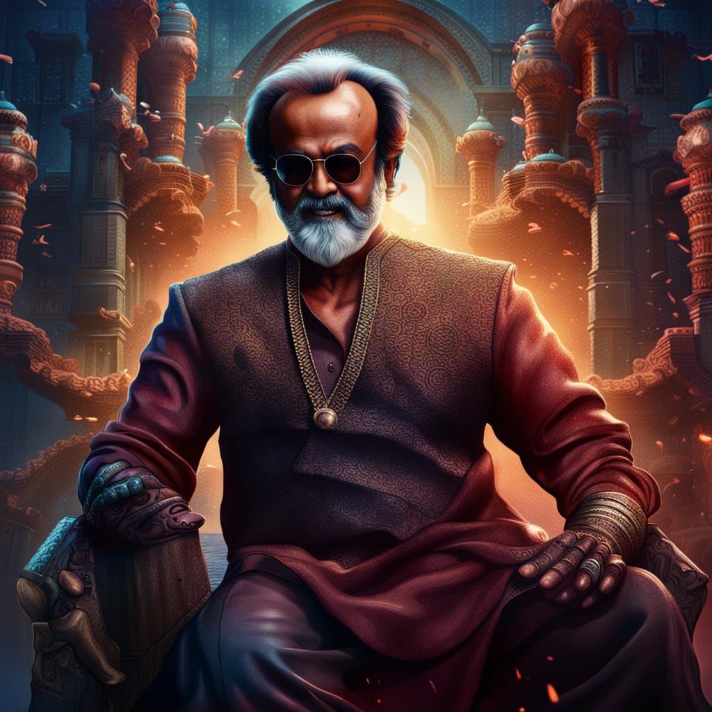 Rajinikanth 'Jailer' Movie Poster: Detailed Matte Painting