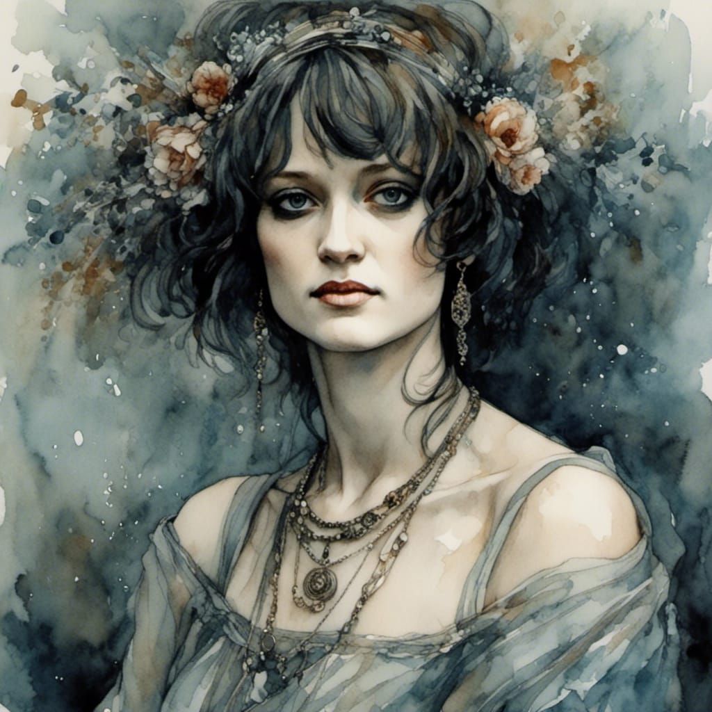 Ghost Hunting Tenth Doctor in Romantic Watercolor