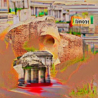 Roman Centurion Stands Guard in Ancient Rome