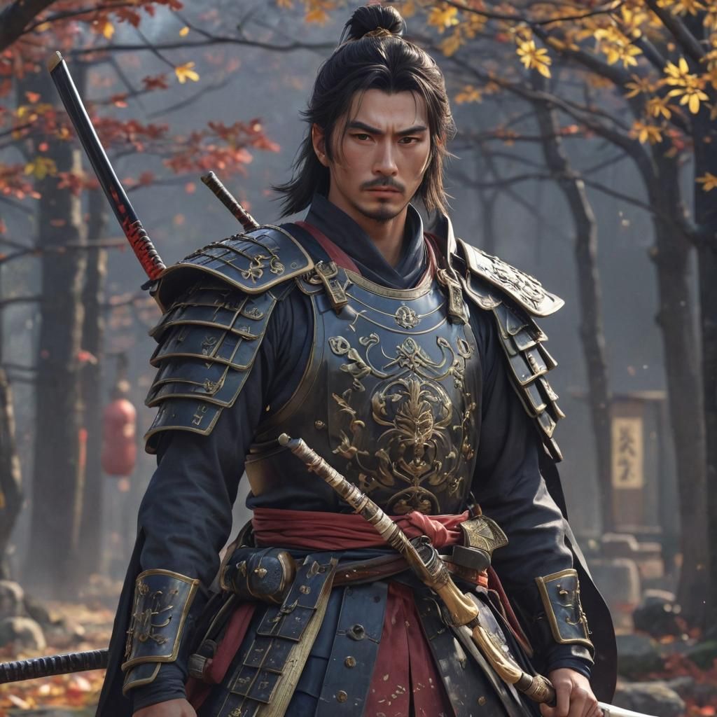 Oda Nobunaga in 3D Anime Style