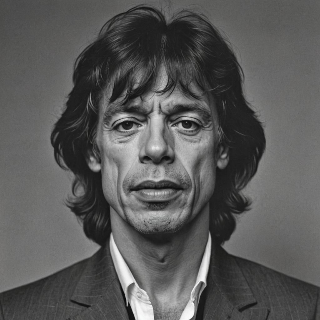 Mick Jagger Digital Portrait