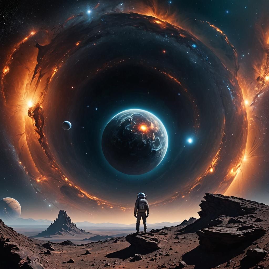 Cosmic Black Hole Consuming Solar System