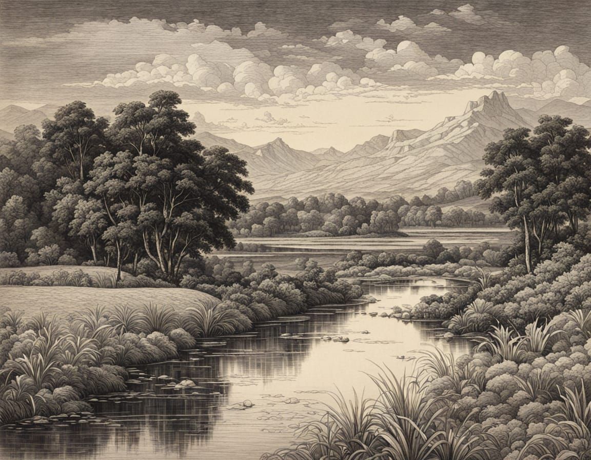 Landscape Etching in Timeless Art