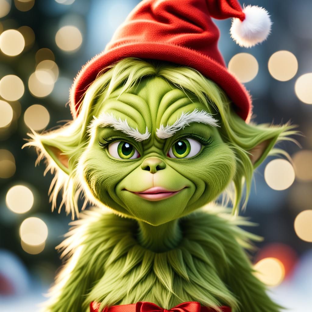 Cartoon Baby Grinch Girl: Professional Photography