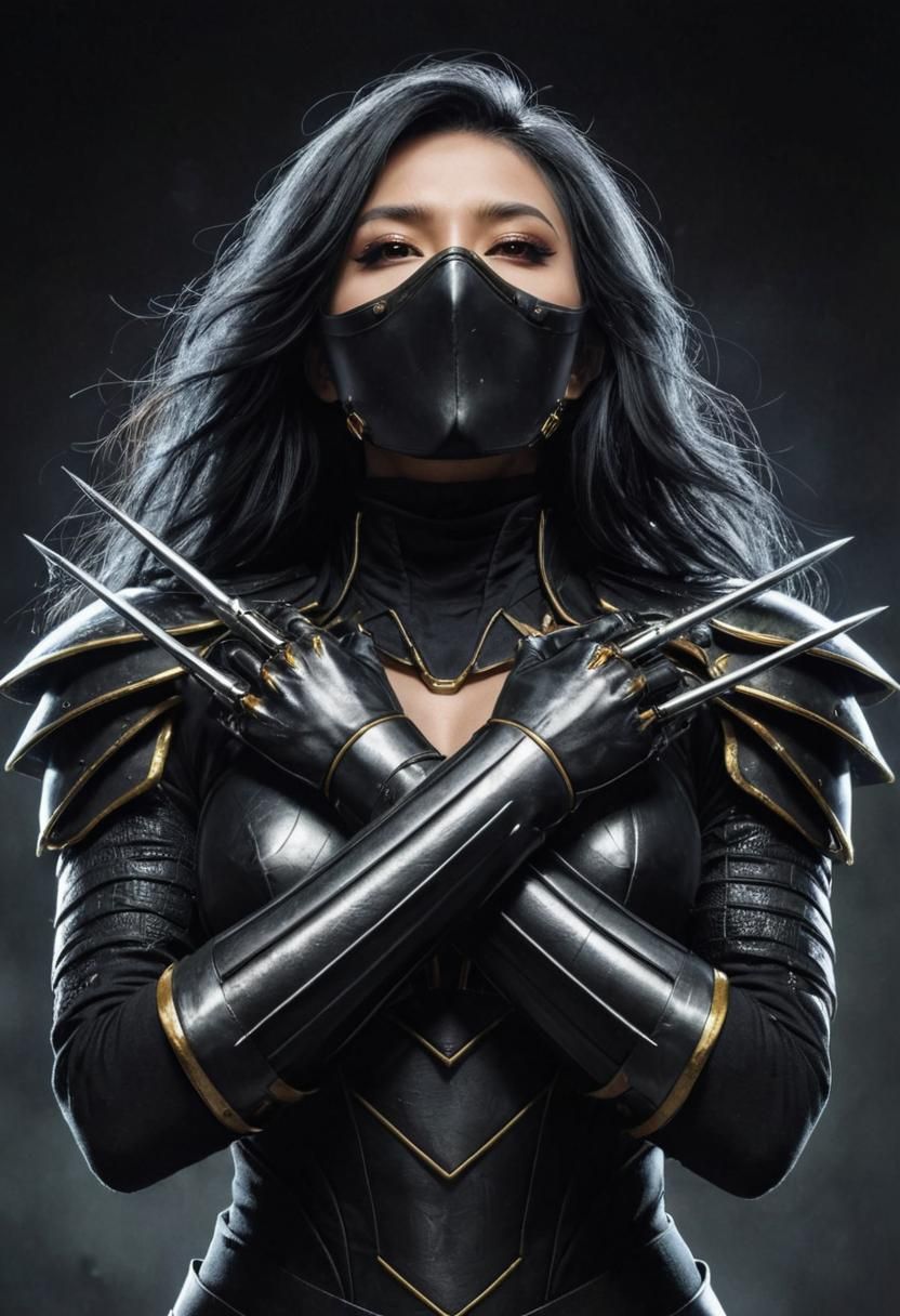 Lady Deathstrike in Dynamic Pose by Royo