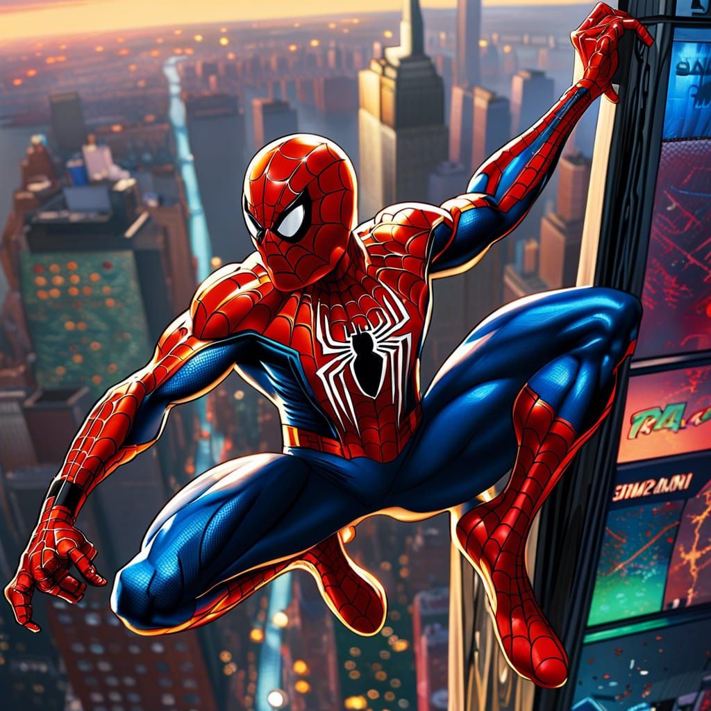 Spider-Man Swings Through Hyperrealistic New York City