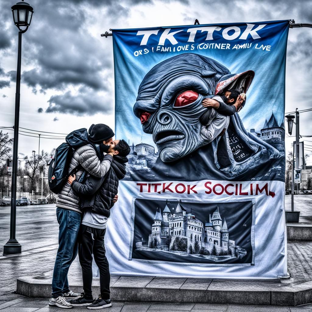 Homeless Man and Alien Refugee in White Castle