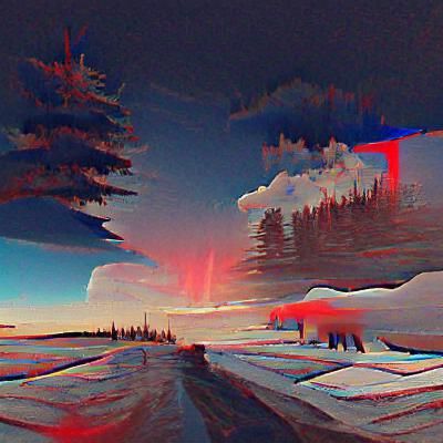 Canadian Landscapes in 3D Rendered Style
