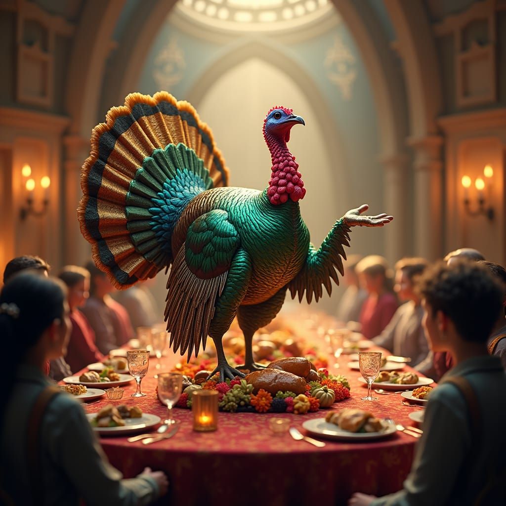 Turkey Hosts Thanksgiving Banquet in Dreamlike Setting