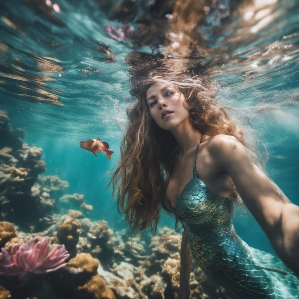 Underwater Mermaid Point of View