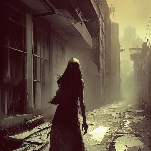 Sole Survivor Fleeing Zombies in Sinister Style
