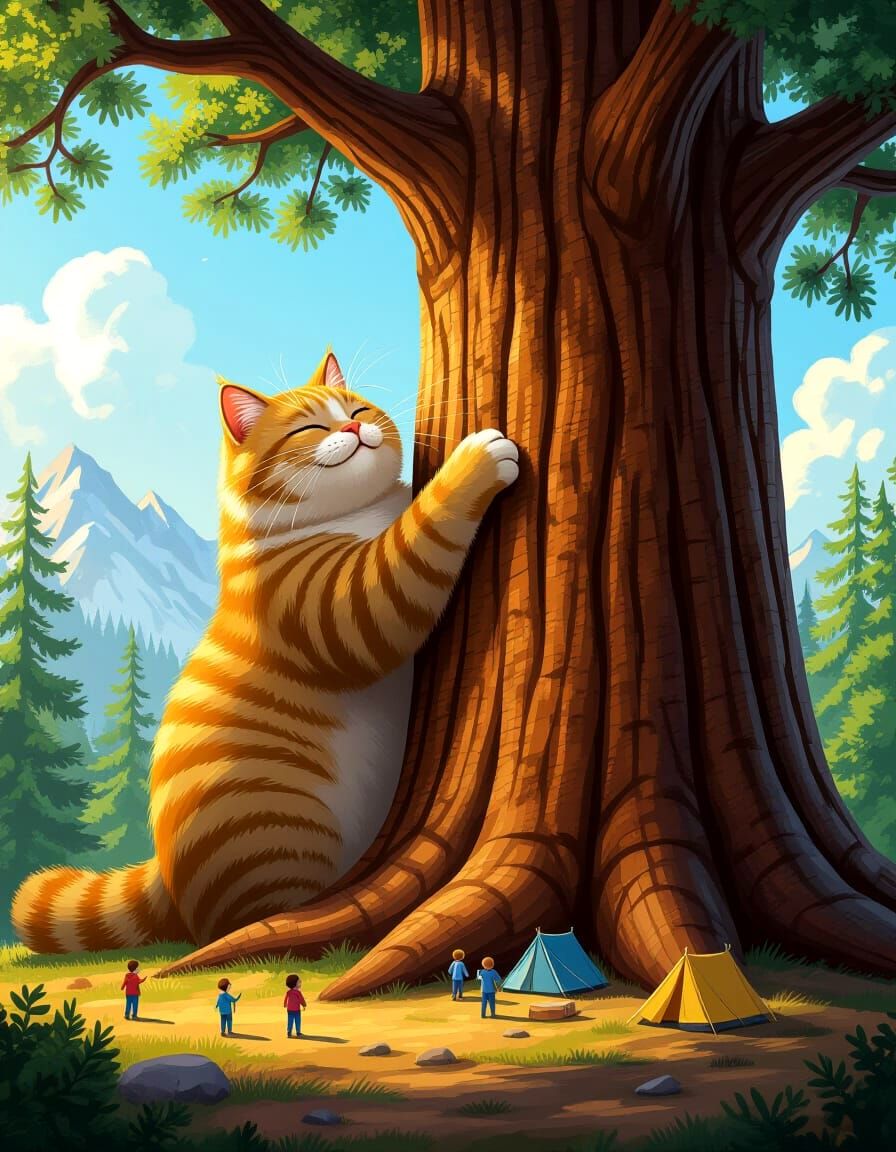 The perfect scratching post for a giant cat