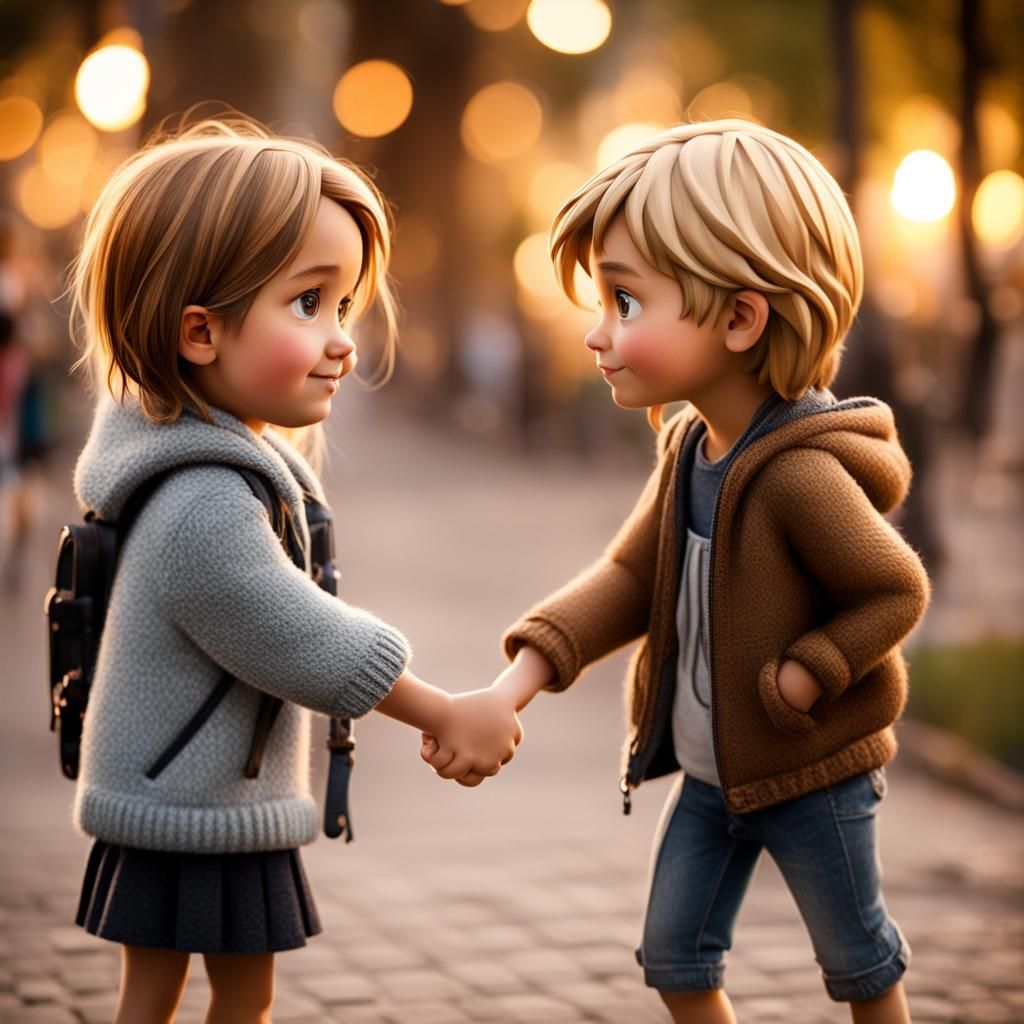 Childhood Friends' Sad Farewell in Sharp Focus