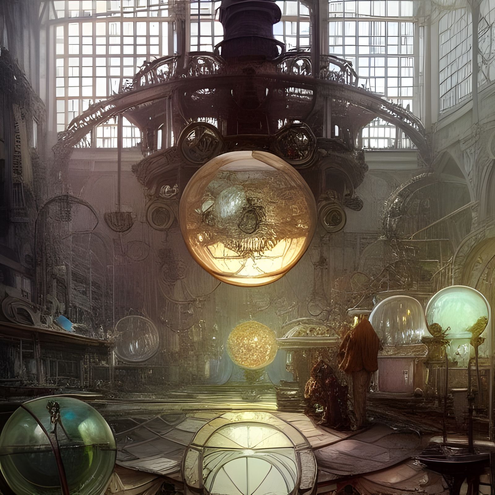 Steampunk Workshop in Gear-Filled Magical Sphere