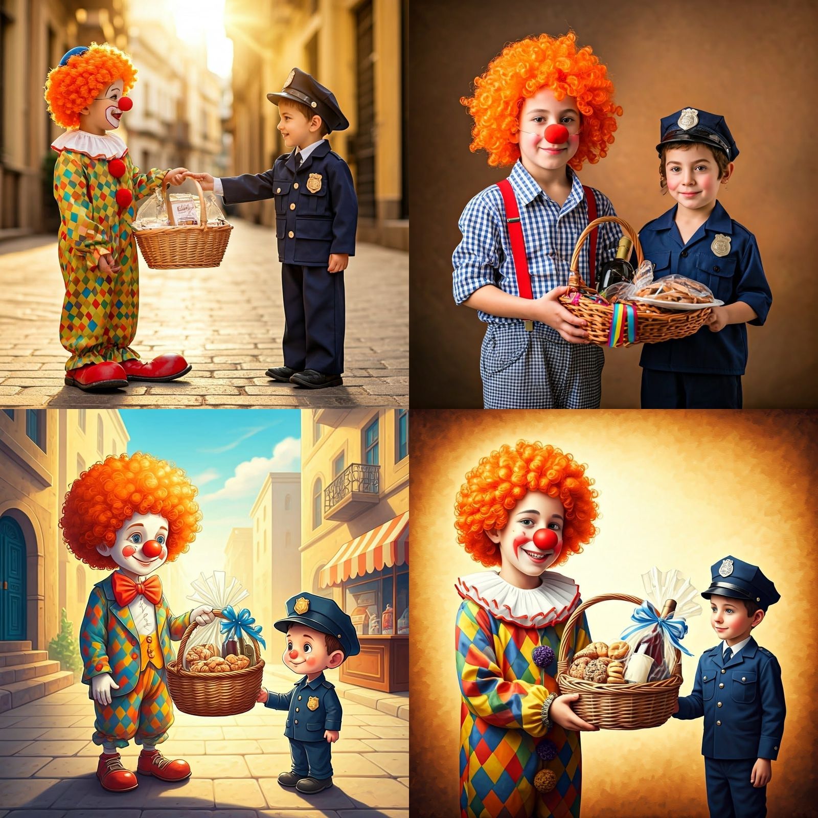 Joyful Purim Celebration in Colorful Costume