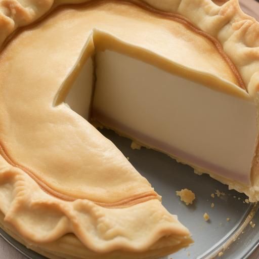 Detailed Close-Up of a Flaky Pie Crust