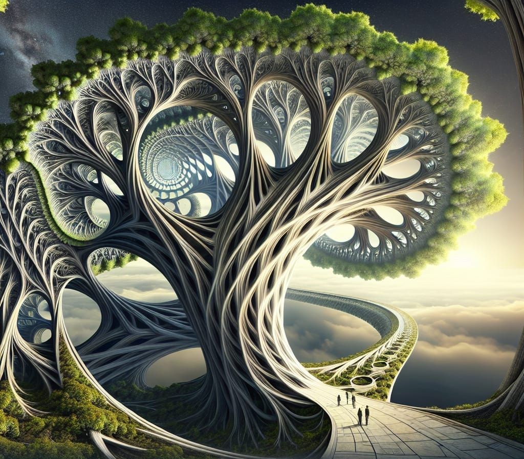 Golden Spiral Tree Arch: A Harmonious Union of Math and Natu...