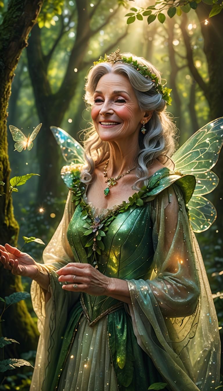 My gorgeous little old fairy godmother.