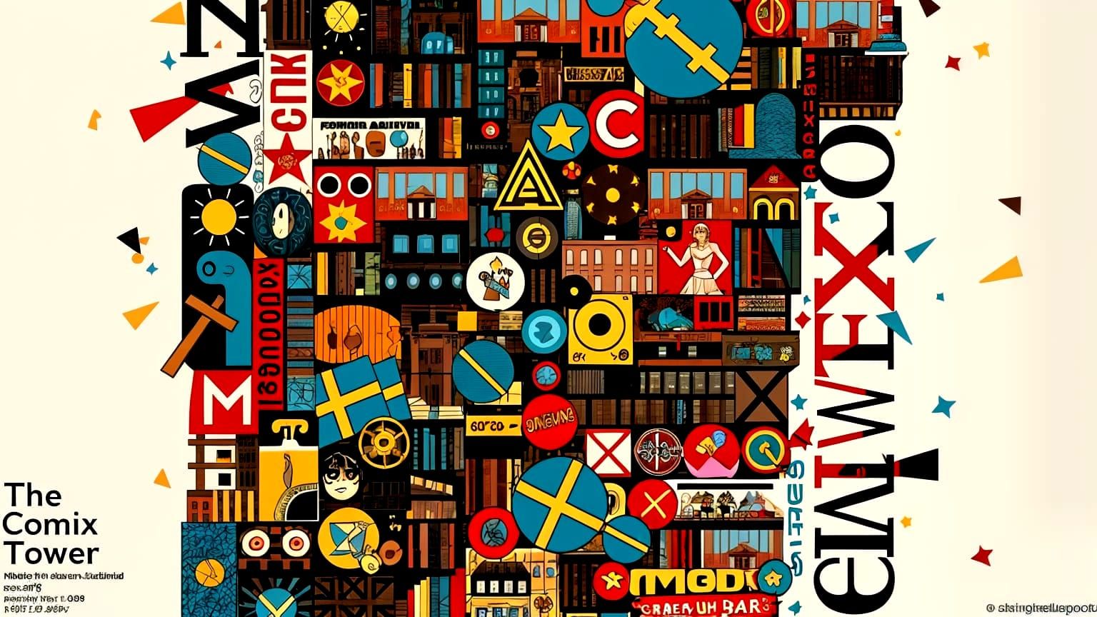 The Comix Tower Text Image