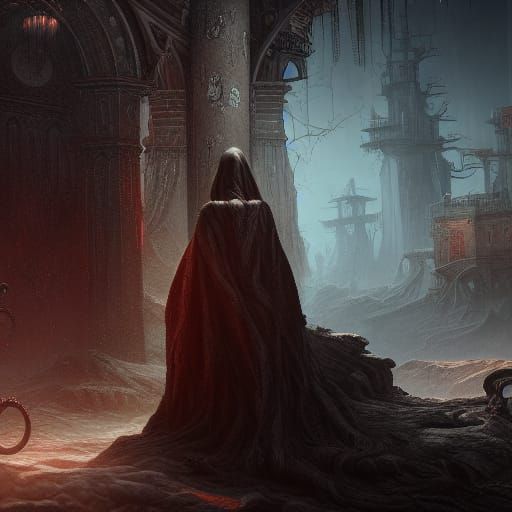 Nightmare Beheading in Detailed Fantasy Art