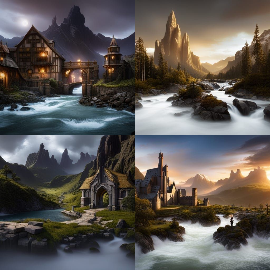 Lord of the Rings: Detailed Matte Painting in 8K