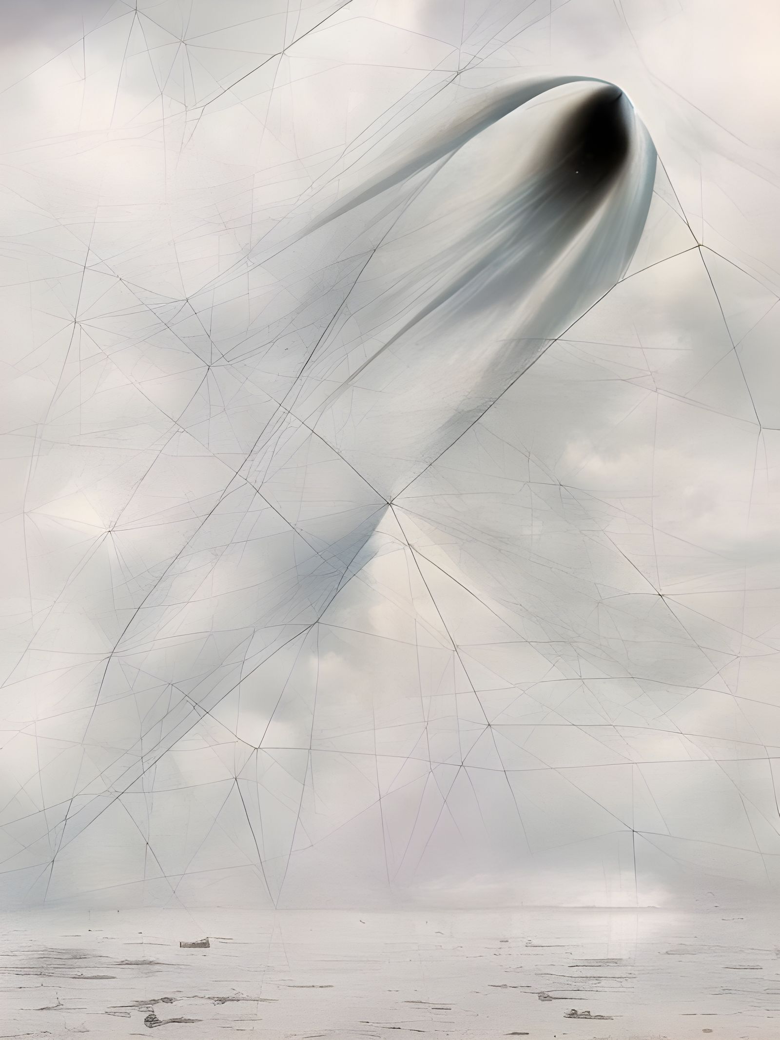 Gigantic Fractal Structure on Desolate Landscape