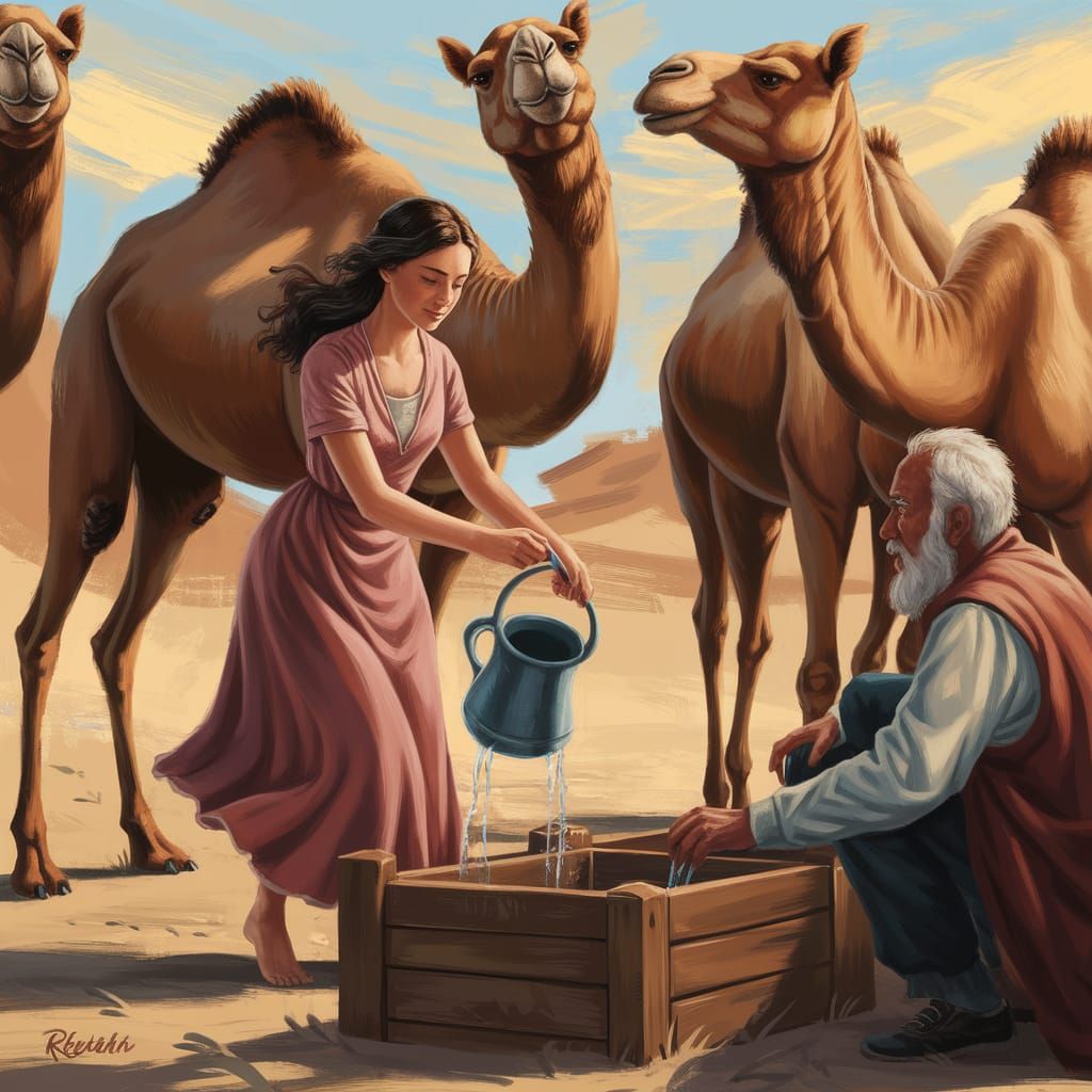 Ever wonder how many times Rebekah had to draw water from th...