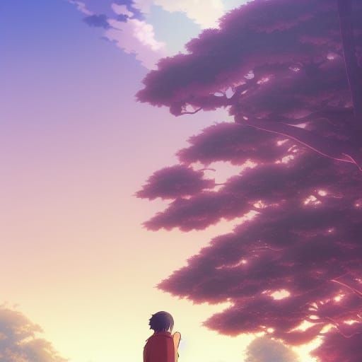 Anime Key Visual in Studio Ghibli Style
