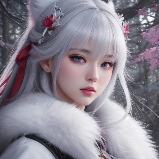 Winter Goddess Hunting in Forest, Anime Key Visual