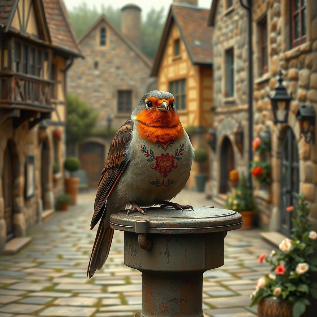 Robin proudly puffing out his chest