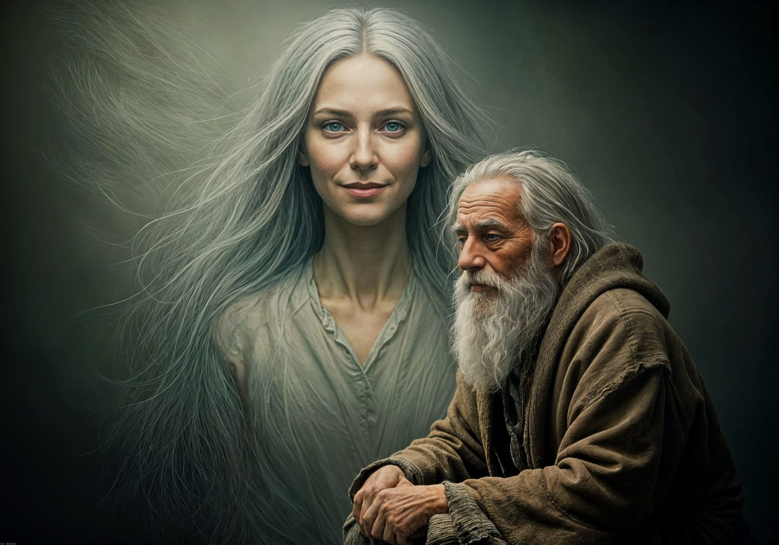 Ethereal Portrait of a Grieving Soul