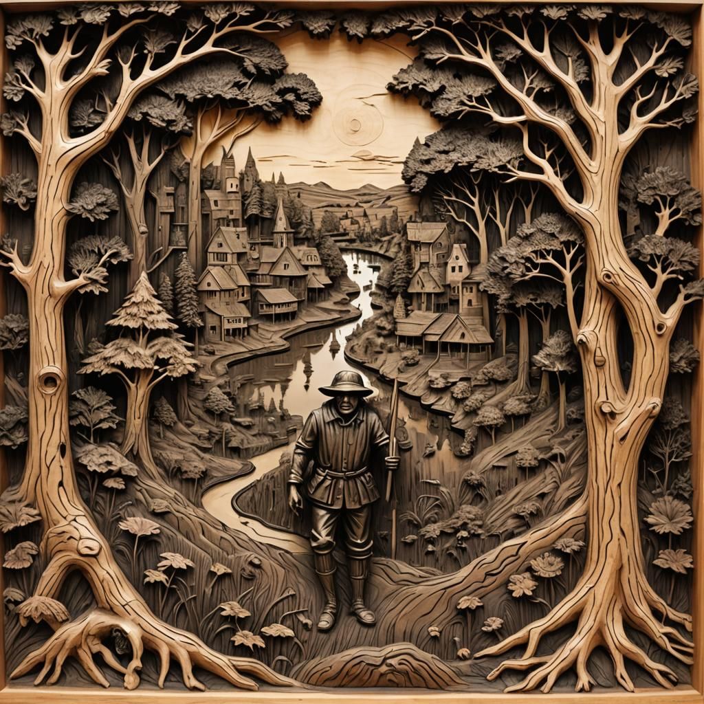 Cedar Carving of Toledo's Black Swamp