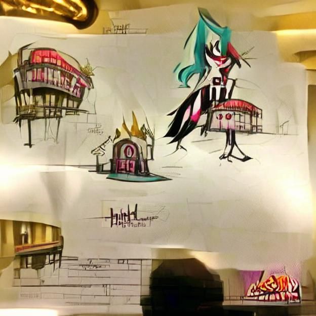 Hazbin Hotel Character Concept Art