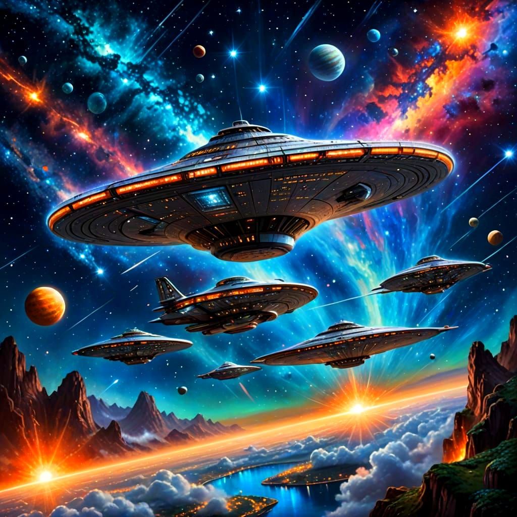 Starship Enterprise at Warp Speed: Kinkade and Amaringo