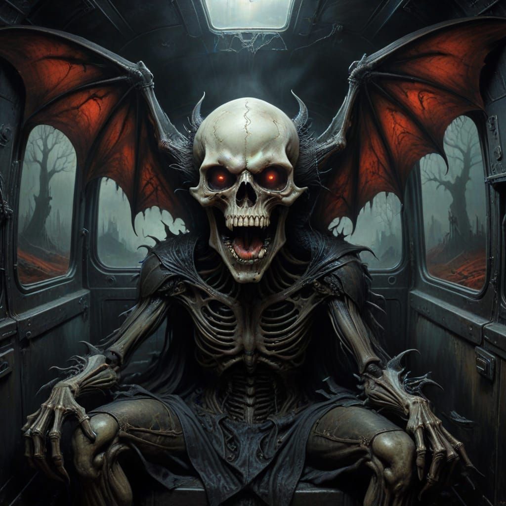 Ethereal Nightmare Creature Unleashes Terror in Dark Fantasy...