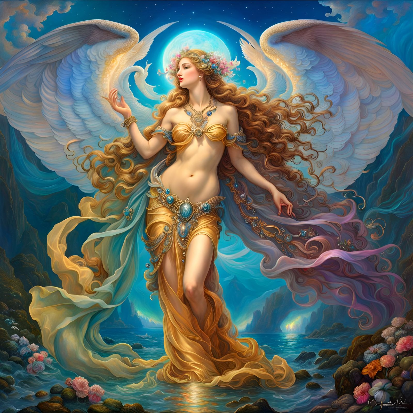 Jeweled Venus: Opalescent Fantasy Art