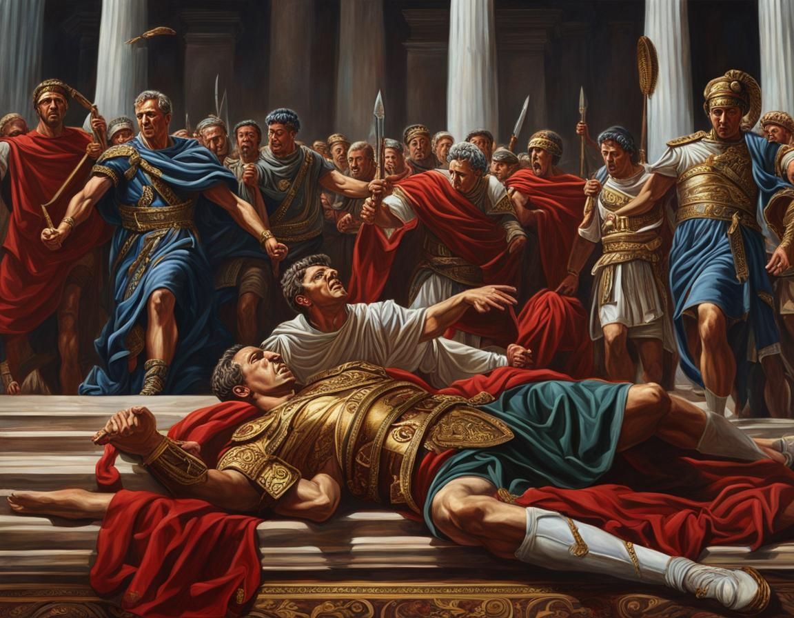 The Death of Julius Caesar: Epic Matte Painting