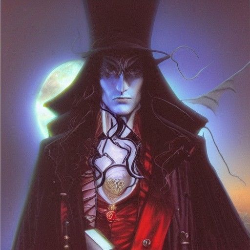 Vampire Hunter D as Oil Painting