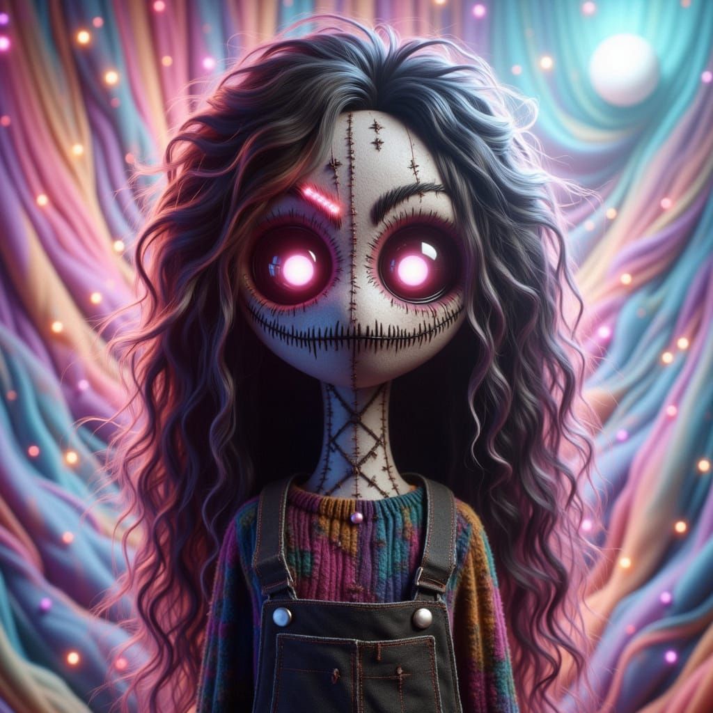 Goth Girl in Dark Romantic Style